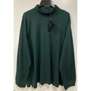 Scott Barber Mock Neck Long Sleeve Shirt Pine Green XXL NWT Style K75302‎
